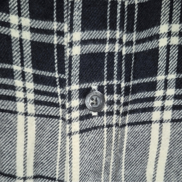 Plaid Black and White Men's Shirt - Picture 5 of 9